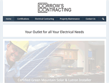 Tablet Screenshot of corrowscontracting.com